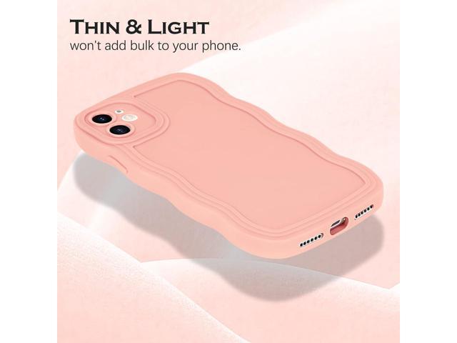 Designed for iPhone 11 Case, Cute Curly Wave Frame Shape Slim Soft 