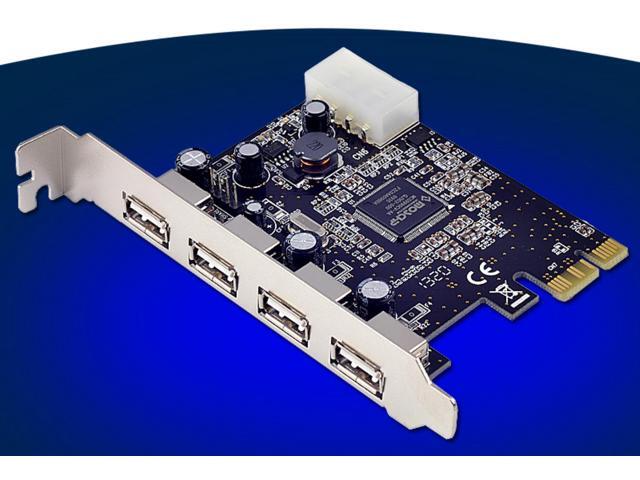 PCI-Express to External 4 Ports USB2.0 Host Controller Expansion Card ...