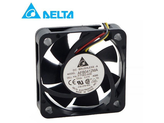 Delta AFB0412MA DC12V 0.10A 40x40x10mm 2-Pin Double Ball Bearing Cooling Fan