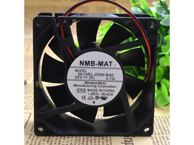 CYRMZAY Compatible per NMB-MAT 3615RL-05W-B40 24V 0.73A 9038 9CM 2-Wire cooling Ventilatore