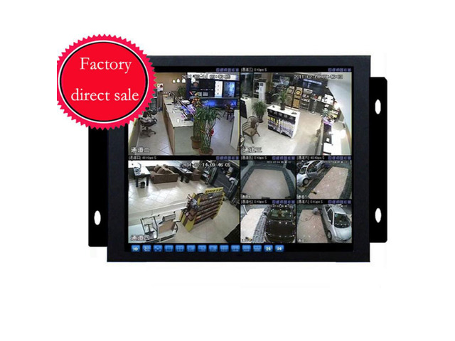 Metallic Monitor 10.4 inch Open Frame Industrial monitor/ metal monitor with VGA /AV/BNC ...