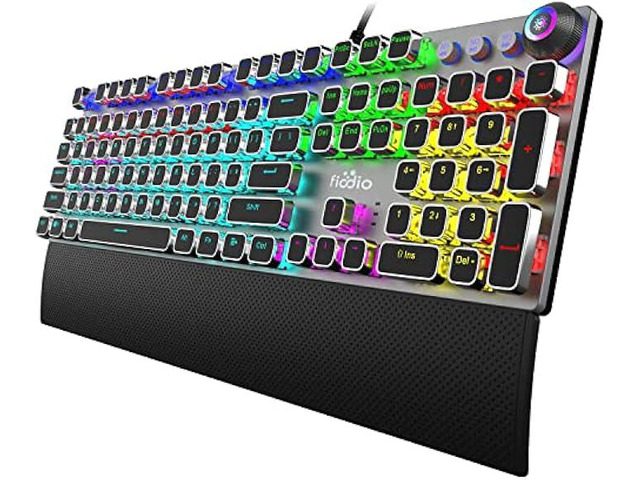 Keyboard Led Controller Fiodio Mechanical Gaming Keyboard, LED Rainbow Gaming Backlit, 104 Anti ...