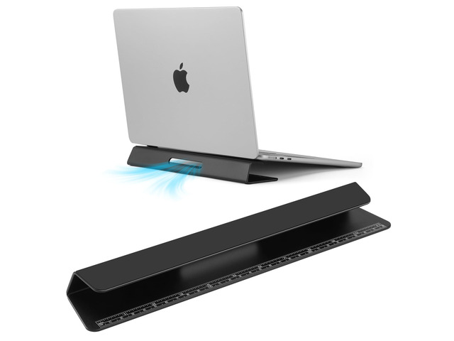 Psitek Portable Laptop Wedge Airflow Cooling Stand, Aluminium Laptops ...