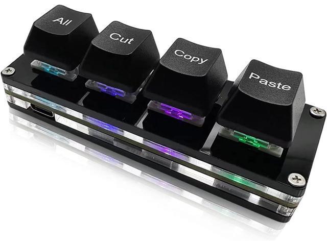 Mini 4-Key Select-All Cut Copy Paste Macro Pad Ctrl A X C V Shortcut ...