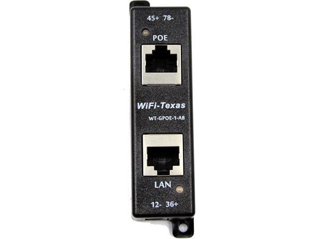 Poe Texas PoE Injector - Single Port 4 Pair PoE+ Injector/Splitter ...