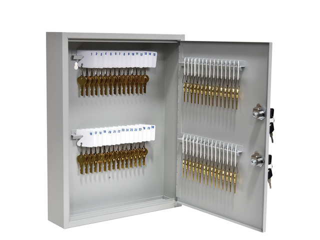 Best Lock Control Key STEELMASTER by BankSupplies 60 Key Cabinet ^^ Dual Lock Control Key Box ...