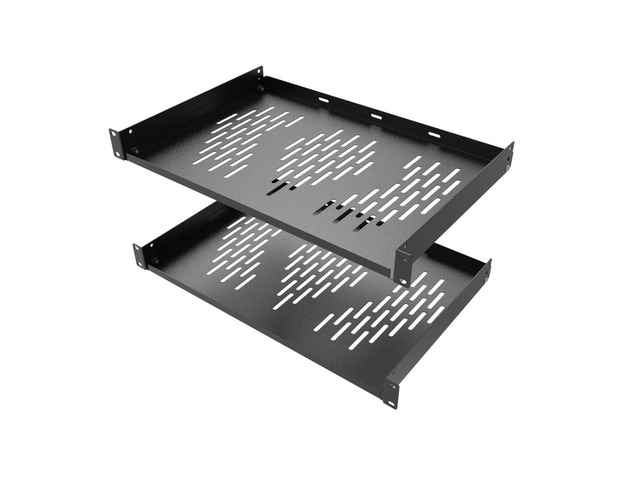 Ventilated Rack Beiyier 2PCS 1U Server Rack Shelf, Suitable for 19