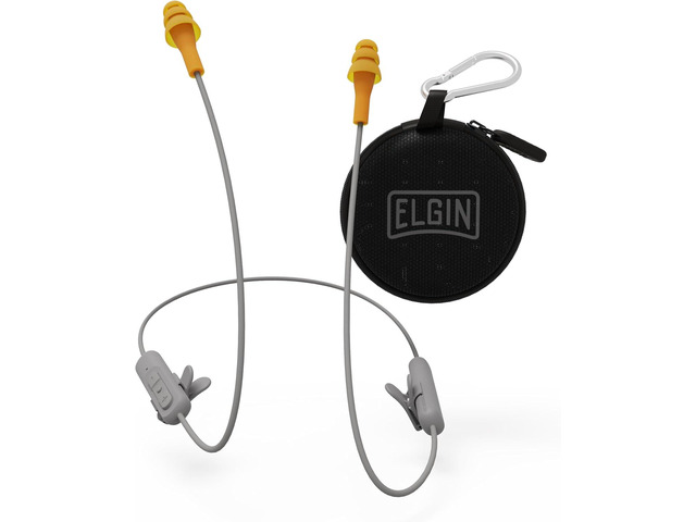 Elgin Ruckus Wireless Bluetooth Earplug Headphones, 25 dB NRR, Noise ...
