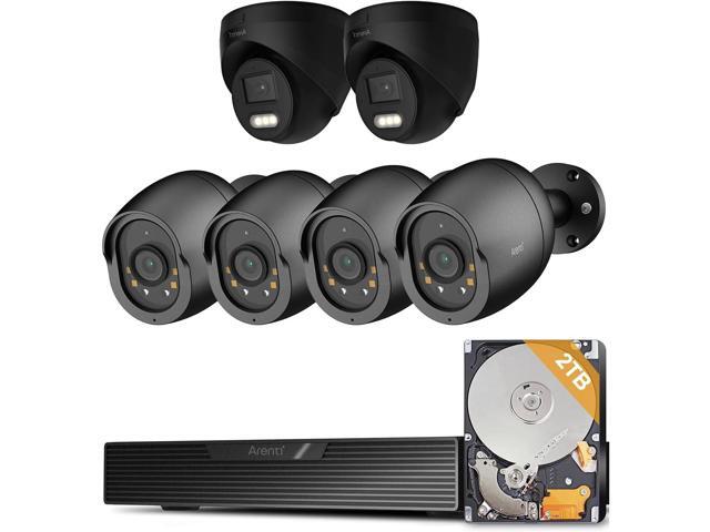 Arenti 5MP PoE Security Camera System 8CH NVR 2TB HDD 6 Camera Bundle