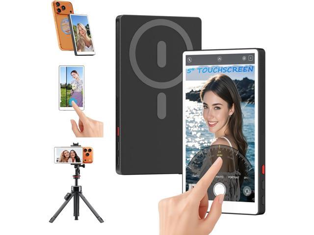 CNC Metal Magnetic Wireless Screen Mirroring Selfie Monitor for iPhone