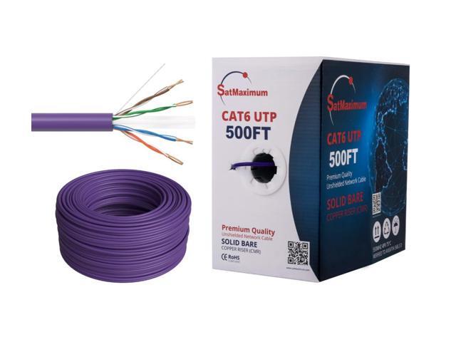 Stop Network Lag with Cat6 CMR Riser Cable 500ft Solid Bare Copper Wire