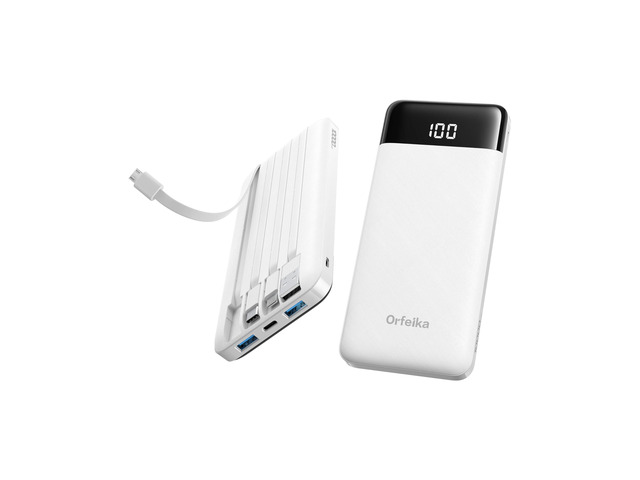 Portable Phone Charger 10000mAh Travel Power Bank for iPhone Samsung