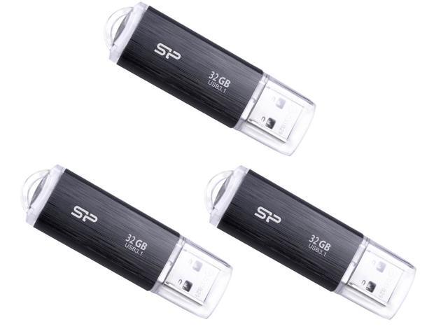 Combo: (3x) Silicon Power 32GB Blaze B02 USB 3.1 Flash Drive