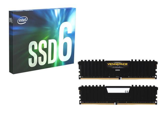 Combo: Intel 660p 1TB PCIe M.2 2280 Internal SSD, CORSAIR Vengeance LPX 16GB (2 x 8GB) DDR4 3000 Memory
