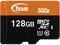 Team 128GB microSDXC UHS-I/U1 Class 10 Memory Card with Adapter, Speed Up to 80MB/s (TUSDX128GUHS03)