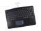 ADESSO SlimTouch 4000BB WKB-4000BB Black 87 Normal Keys Bluetooth Wireless Slim Touchpad Keyboard