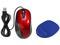 Insten 1042510 Red 3 Buttons Tilt Wheel USB 2.0 Wired Optical 800 dpi Ergonomic Mouse + Blue Wrist Comfort Mouse Pad