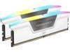 CORSAIR Vengeance RGB 64GB (2 x 32GB) 288-Pin PC RAM DDR5 6400 (PC5 51200) Desktop Memory Model CMH64GX5M2N6400C32W