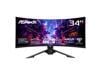 ASRock Phantom Gaming 34" 180 Hz VA WQHD Gaming Monitor FreeSync Premium (AMD Adaptive Sync) 123% sRGB / 94% DCI-P3 PG34QRT3A