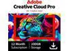 Adobe Creative Cloud Pro | 20+ creative apps plus 100GB Storage | 12-Month Subscription | PC/Mac