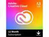 Adobe - Creative Cloud with 100 GB Cloud Storage(1-Year Subscription) - Mac, Windows, iOS [Digital]