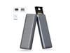 ORICO Aluminium NVMe M.2 SSD Enclosure USB3.2 Gen2 10Gbps USB C Support Up to 4TB SSD With C to C/A 2-in-1 Cable With Built-in Cooling Vest