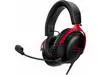 HyperX Cloud III – Wired Gaming Headset, PC, PS5, Xbox Series X|S, Angled 53mm Drivers, DTS Spatial Audio, Memory Foam, Durable Frame, Ultra-Clear 10mm Mic, USB-C, USB-A, 3.5mm – Black/Red