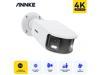 ANNKE 4K Panoramic Fixed Bullet Network Camera with Two-way Intercom,Support Onvif, RTSP, FTP,Dual-lens Stitching Super Wide Viewing Angle 180°