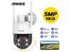 ANNKE WZ500 - 5MP 20X Optical Zoom PoE PTZ WiFi Security Camera, 328 ft Infrared Night Vision, AI Human Detection & Auto Tracking, Two-Way Audio, Support RTSP & ONVIF