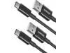 USB Type C Cable, Anker [2-Pack 3Ft] Premium Nylon USB-C to USB-A Fast Charging Type C Cable, for Samsung Galaxy S10 / S9 / S8 / Note 8, LG V20 / G5 / G6 and More
