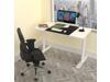 Eureka Ergonomic 47x23 Inch Computer Desk, White Office Desk with Free Mouse Pad, Computer Workstation for Gaming/Working, Heavy Duty