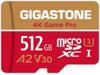 [5-Yrs Free Data Recovery] Gigastone 512GB Micro SD Card, Game Pro, MicroSDXC Memory Card for Nintendo-Switch, GoPro, Action Camera, DJI, 4K UHD Video, R/W up to 100/60 MB/s, UHS-I U3 A2 V30 C10