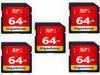 GIGASTONE 64GB 5-Pack SD Card UHS-I U1 Class 10 SDXC Memory Card High-Speed Full HD Video Canon Nikon Sony Pentax Kodak Olympus Panasonic Digital Camera, with 5 mini cases