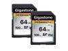 GIGASTONE 64GB 2-Pack SD Card V30 SDXC Memory Card High Speed 4K Ultra HD UHD Video Compatible with Canon Nikon Sony Pentax Kodak Olympus Panasonic Digital Camera, with 2 Mini cases