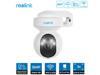 Reolink E1 Outdoor, 5MP HD PTZ WiFi Outdoor Security Camera with Motion Spotlights, Auto Tracking, 2.4/5GHz WiFi, Color Night Vision, 3X Optical Zoom, Smart Human/Vehicle Alerts, Waterproof