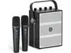 W WINBRIDGE 100W Powerful Voice Amplifier with 2 Wireless Microphones, Big Pro Sound Portable Speaker with Microphone, Bluetooth Speaker PA System Karaoke Machine Support BT/USB/TF Card/Aux/Guitar S99