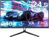 Z-EDGE 24.5" 1080P 1920 x 1080 240 Hz 1 ms Flat Panel Gaming Monitor, FreeSync Compatible, 350cd/m², HDMI x 2, DP x 1, Supports Wall Mount