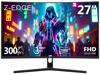Z-EDGE 27 inch 1080P Full HD 1920 x 1080 300Hz 1ms Curved Gaming Monitor, 16.7 Million Display Colors, FreeSync Compatible, Ultra-Slim Bezel, HDMI x 2, DP x 2