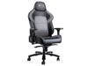 Fantasylab Big and Tall 440lb Memory Foam Gaming Chair With 4D Arm, Racing Style PU Leather High Back Adjustable Swivel Task Chair (Gray&Black)