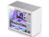 JONSBO D30 WHITE Mini Micro ATX Tower Computer Case, Aluminum/Steel/Tempered Glass-1 Side, Simple High Compatibility MATX Case, Support 240 Water & 168mm Air Cooling, 355mm GPU ,Interchangeable Side
