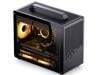 JONSPLUS Z20 BLACK Micro-ATX Computer Case,with Detachable Carrying handle , Mini Size, High-performance Hardware Compatible, Support 240AIO, H160mm Cooler, Black