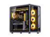 New JONSBO BO400 ATX Computer Case, Aluminum Frame, SP Back-Connect MB,High Comp PC Case,SP GPU 435mm/PSU 200mm/AIO360x3,3 Sided View,Top Front Interchangeable Glass/Mesh Desktop Display Chassis, Gray