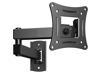 Full Motion TV Wall Mount Brackets Swivel Tilts Articulating Extension for 13-32 Inches LED LCD Flat Curved Screen TVs Monitors, Single Stud for Corner Max VESA 100x100mm