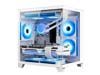 Hoengager Gaming PC -AMD Ryzen 7 5700X 3.4 GHz-RTX 4060 8GB-32GB DDR4 RAM-1TB M.2 SSD-240 Liquid Cooler -WIFI &Bluetooth -RGB Fans-Windows 11 Pro Desktop Computer-White
