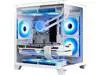 Hoengager Gaming PC -AMD Ryzen 7 5700X 3.4 GHz-RTX 5060 8GB-32GB DDR4 RAM-1TB M.2 SSD-240 Liquid Cooler -WIFI &Bluetooth -RGB Fans-Windows 11 Pro Desktop Computer-White