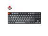Keychron K8 Hot-swappable Wireless Bluetooth 5.1/Wired USB Mechanical Gaming Keyboard, Tenkeyless 87 Keys White LED Backlight Computer Keyboard Gateron Red Switch N-Key Rollover for Mac Windows
