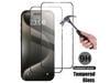 SZYG for iPhone 15 Pro Tempered Glass Screen Protector [2-Pack] HD Clear, 9H Hardness, No Bubbles, Case Friendly.