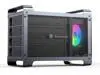 Yottamaster 4 Bay Hard Drive Enclosure,Aluminum Alloy 2.5"& 3.5" SATA HDD/SSD External HDD SSD Storage Enclosure with 80mm RGB Silent Fan,Supports 4X18TB Capacity for PC DIY Experts&Gamers
