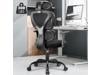 Coolhut Ergonomic Office Chair, High Back Adjustable Computer Desk Chair with Lumbar Support, 300lb, Black