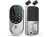 Keyless Entry Door Locks with Keypads,SMONET Smart Fingerprint Front Door Lock with Touchscreen Auto Lock,Electronic Digital Biometric Deadbolt Support IC Card, Code,Key Wireless Home Combination Lock